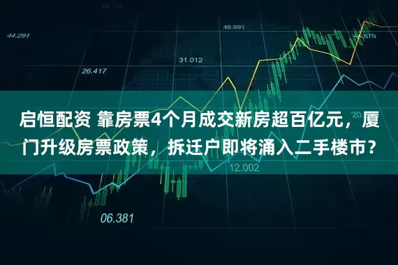 启恒配资 靠房票4个月成交新房超百亿元，厦门升级房票政策，拆迁户即将涌入二手楼市？